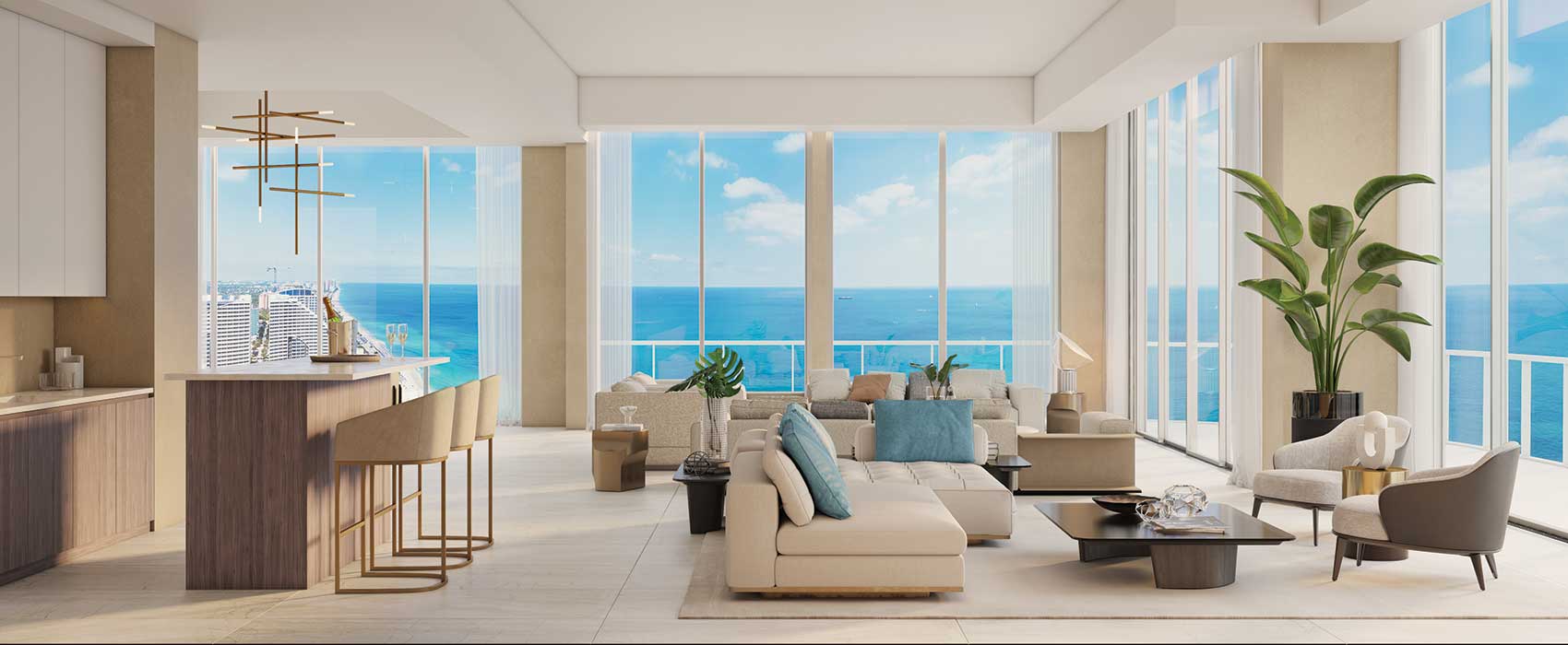 selene oceanfront residences east penthouse two great room
