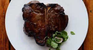 plate of massive steak