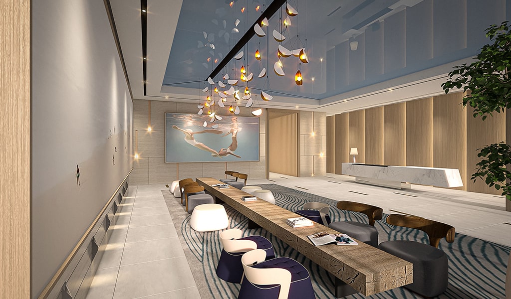 lobby space at selene