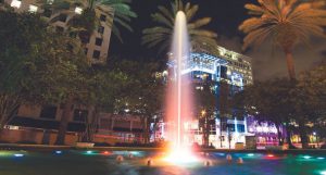 fountain in downtown fort lauderdale