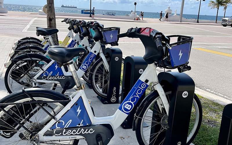 bikes for rent on Fort Lauderdale Beach