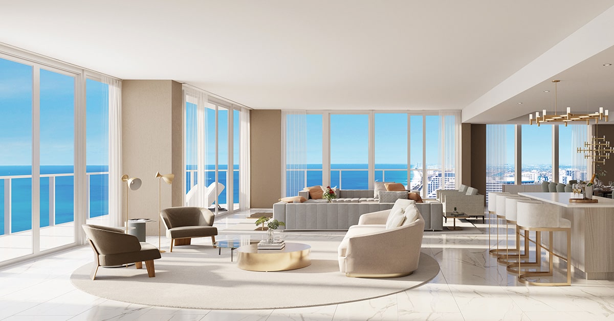 Curated visual reference: Penthouse Residences With Urban Chic Decor Reference: Selene Oceanfront Residences Announces Penthouse Collection
