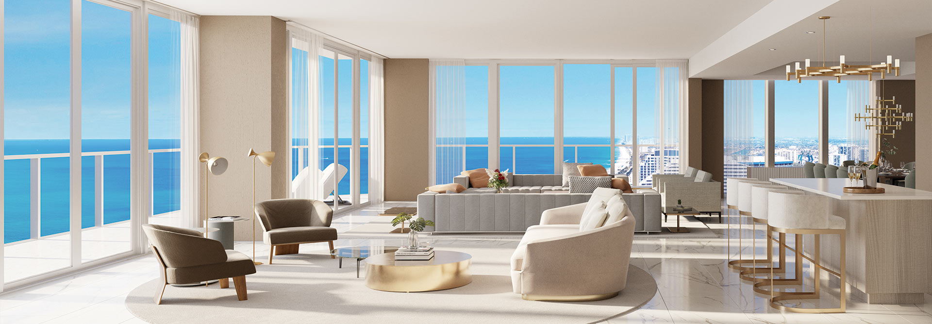 Selene fort lauderdale penthouse rendering