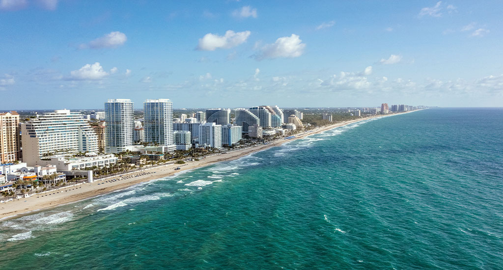 aerial of Fort Lauderdale Beach