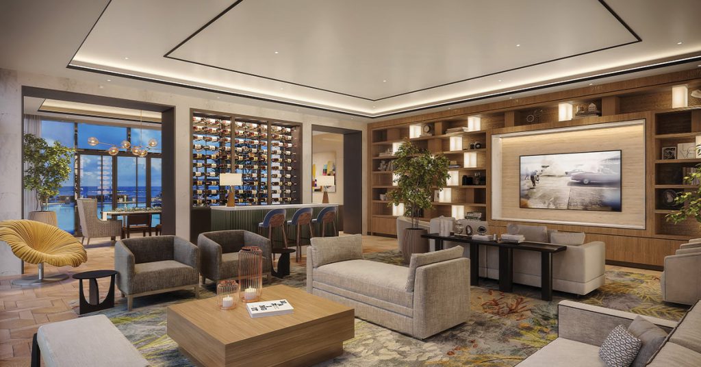 Entertainment and Social Lounge rendering