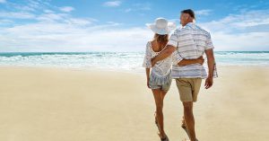 South Florida Beaches Couple walking