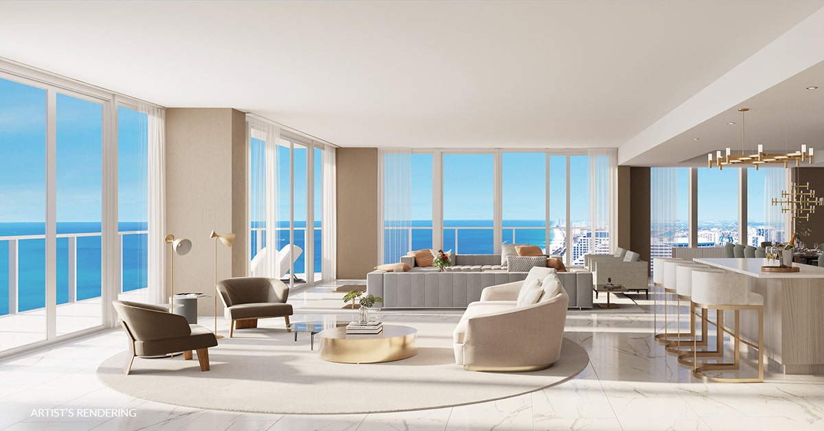 Selene Fort Lauderdale Penthouse Great Room