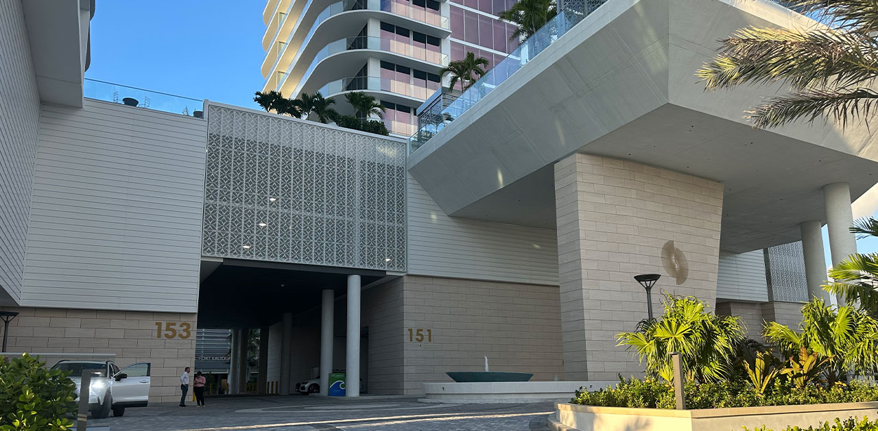 Selene Fort Lauderdale Building Garage Entrance
