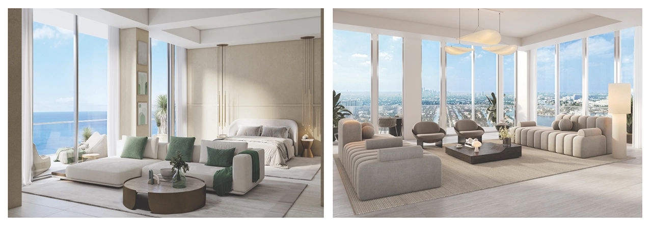 Interiors of Selene Penthouses