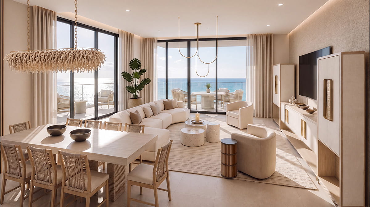 Steven G. Selene Waterfront Furnished Interior